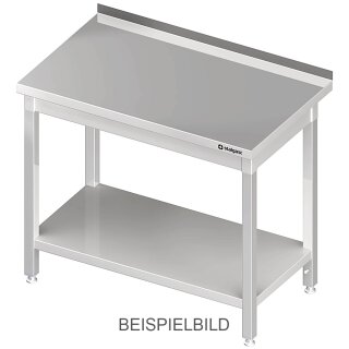 Arbeitstisch mit Grundboden, 1200x700x850 mm, ohne Aufkantung, verschweißt