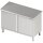 Durchreicheschrank mit Flügeltüren, 1000x700x850 mm, ohne Aufkantung, verschweißt