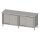 Durchreicheschrank mit Schiebetüren 2000x700x850 mm, ohne Aufkantung, verschweißt