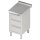 Schubladenschrank mit 3 Schubladen, 450x700x850 mm, mit Aufkantung, verschweißt