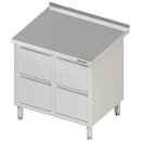 Schubladenschrank mit 2x2 Schubladen, 840x600x850 mm, mit...