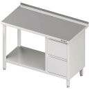 Arbeitstisch mit Grundboden, 1000x700x850 mm, mit 2er...