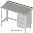 Arbeitstisch ohne Grundboden, 1200x700x850 mm, mit 3er...