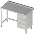Arbeitstisch ohne Grundboden, 1000x700x850 mm, mit 3er...