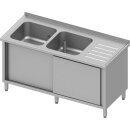 Spülschrank mit Schiebetüren, 1900x700x850 mm,...