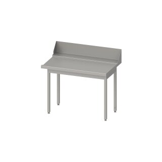 Ablauftisch "PRO", Korbführung 1700x750x880 mm,  Anbau rechts, mit Aufkantung