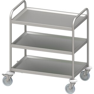 Servierwagen "PRO" mit drei Böden 1000x600x950 mm, verschweißt
