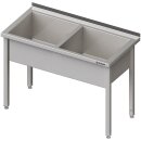 Topfspüle mit zwei Becken, 1500x700x850 mm, 300 mm...