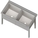 Topfspüle mit zwei Becken, 1600x600x850 mm, 400 mm...