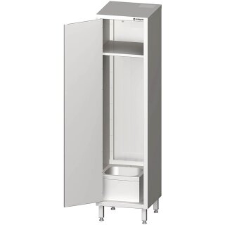 Hochschrank mit Spülbecken für Reinigungsutensilien, 500x500x2000 mm, verschweißt