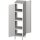 Durchreiche-Hochschrank mit Flügeltür, 400x700x2000 mm, verschweißt