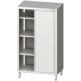 Hochschrank mit Schiebetüren, 800x500x1800 mm, verschweißt