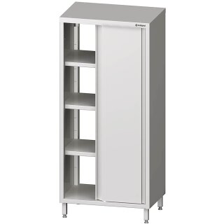 Durchreiche-Hochschrank mit Schiebetüren, 1200x600x2000 mm, verschweißt