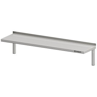 Wandbord mit Winkelkonsolen, 1200x400x250 mm, verschweißt