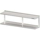 Doppel-Wandbord mit Winkelkonsolen, 1500x300x390 mm,...