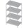 Regal mit gelochten Böden 1700x500x1800 mm, verschweißt