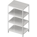 Regal mit gelochten höhenverstellbaren Böden...