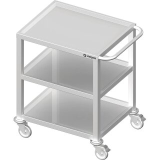 Transportwagen mit drei Böden, 1000x500x850 mm, verschweißt