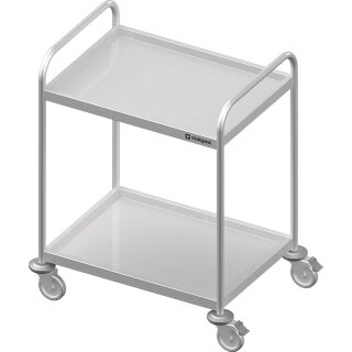 Servierwagen mit zwei Böden, 1200x600x950 mm, verschweißt