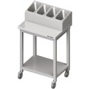 Besteck- und Tablettwagen, 655x500x1100 mm, Selbstmontage