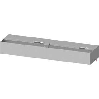 Wandhaube "Basic Line", Kastenform 3100 mm x 600 mm mit Flammschutzfilter Typ B