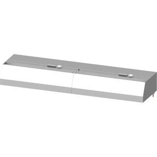 Wandhaube "Basic Line", Trapezform 3600 mm x 800 mm mit Flammschutzfilter Typ B