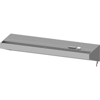 Wandhaube "Basic Line", Schrägform 2700 mm x 700 mm mit Flammschutzfilter Typ B