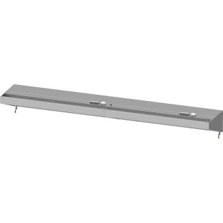 Wandhaube "Basic Line", Schrägform 4300 mm x 800 mm mit Flammschutzfilter Typ B