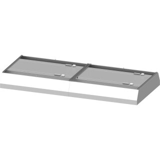 Deckenhaube "Basic Line", Trapezform 4400 mm x 2000 mm mit Flammschutzfilter Typ B