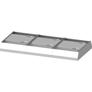 Deckenhaube "Basic Line", Trapezform 4400 mm x 2200 mm mit Flammschutzfilter Typ B