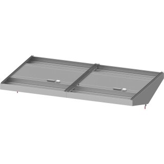 Deckenhaube "Basic Line", Schrägform 3200 mm x 2200 mm mit Flammschutzfilter Typ B