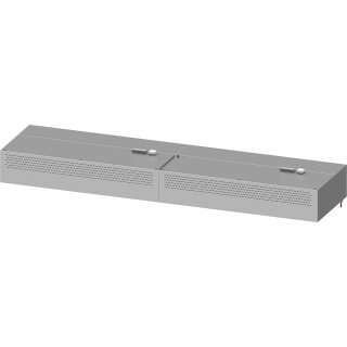 Kompensations-Wandhaube "Basic Line", Kastenform  4800 mm x 1200 mm mit Flammschutzfilter Typ B