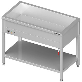 Bain-Marie Standgerät mit einem Becken, für 2x GN1/760x600x850 mm