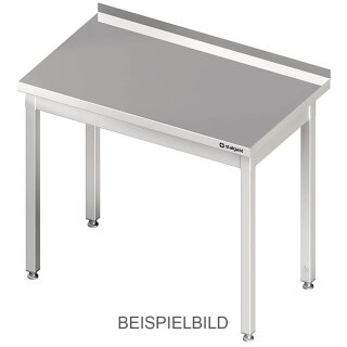Arbeitstisch ohne Grundboden, 800x600x850 mm, ohne Verstrebung, ohne Aufkantung, verschweißt
