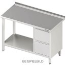 Arbeitstisch mit Grundboden, 1200x600x850 mm, mit 2er...