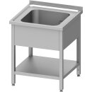 Spültisch mit Grundboden 700x700x850 mm, mit einem...