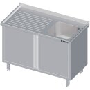 Spülschrank mit Flügeltüren 1400x700x850...