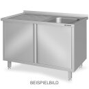 Spülschrank mit Flügeltüren 1400x600x850...