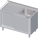 Spülschrank mit Schiebetüren 1100x600x850 mm,...