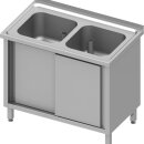 Spülschrank mit Schiebetüren 1000x600x850 mm,...
