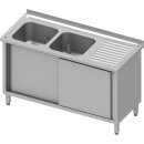 Spülschrank mit Schiebetüren 1400x700x850 mm,...