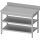 Arbeitstisch ECO mit Grund- und Zwischenboden 1400x700x850 mm, mit Aufkantung, Selbstmontage