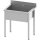Topfspüle ECO mit einem Becken 1000x700x850 mm, 300 mm Beckenhöhe mit Aufkantung, Selbstmontage