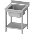 Spültisch ECO mit Grundboden 600x600x850 mm, mit...