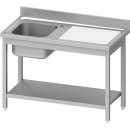 Spültisch ECO mit Grundboden 1000x700x850 mm, mit...