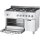 Gasherd 6 Brenner mit Gasbackofen Serie 700 ND - G20, 6-Brenner  (3,5+3x5+2x7)