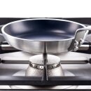 Gasherd 4 Brenner mit Elektrobackofen (GN 2/1) Serie 700 ND - G20, 4-Brenner (2x5+2x7)