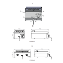Elektro-Wassergrill Serie 700 ND, 4,1 kW, 400 Volt, 400 x 700 x 250 mm (BxTxH)