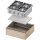 Gasherd Serie 700 - G20, 4-Brenner (3,5+5+2x7), 800 x 700 x 850 mm (BxTxH) zur Selbstmontage