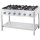 Gasherd Serie 700 - G20, 6-Brenner (3,5+3x5+2x7), 1200 x 700 x 850 mm (BxTxH) zur Selbstmontage